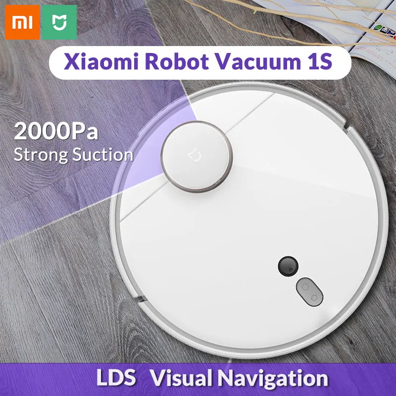 

Xiaomi Sweeping Robot 1S Homehold Full-automatic Sweeper 5200mAh High-capacity Battery Vacuum Cleaner Mijia APP Control