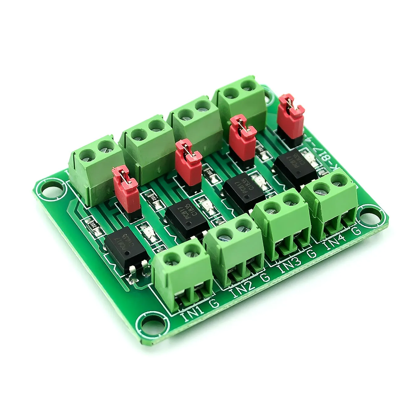 PC817 2 4 канальная оптопара изоляционная плата преобразователь напряжения адаптер модуль 3,6-30 в драйвер фотоэлектрический изолированный модуль - Цвет: 4 way
