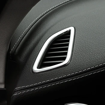 

Stainless Steel Car Dashboard Air Conditioning Outlet Frame Decoration Sticker For Mercedes Benz GLC X253 C Class W205 15-17 LHD