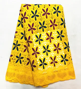 

hot selling 100%cotton embroidery lace 2019 lates swiss voile lace in switzerland dubai fabric african dry lace fabrics 5yards