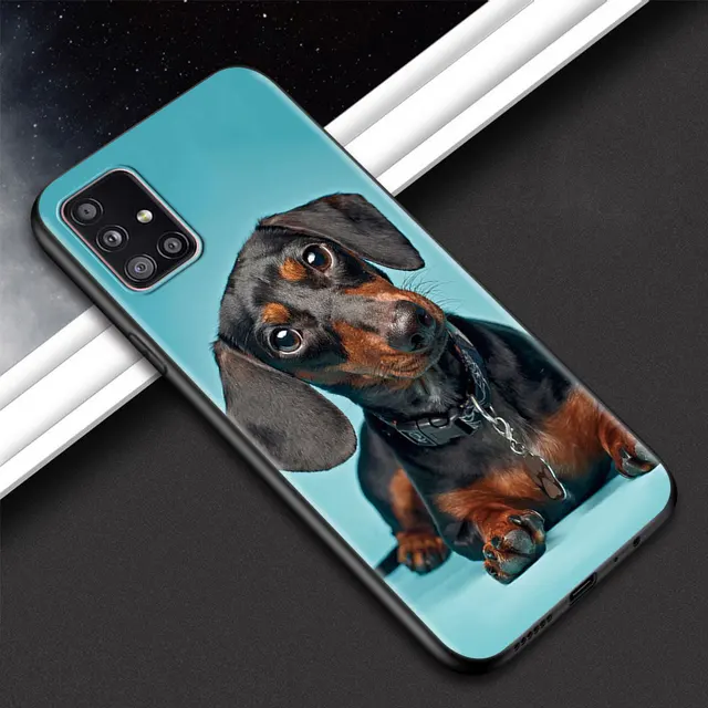 Animal Dachshund Dog Puppy Phone Shell For Samsung Galaxy A51 A71 A21s A12 A31 A41 A32 A02s A11 A72 A52 A42 5G A21 EU Soft Case B04