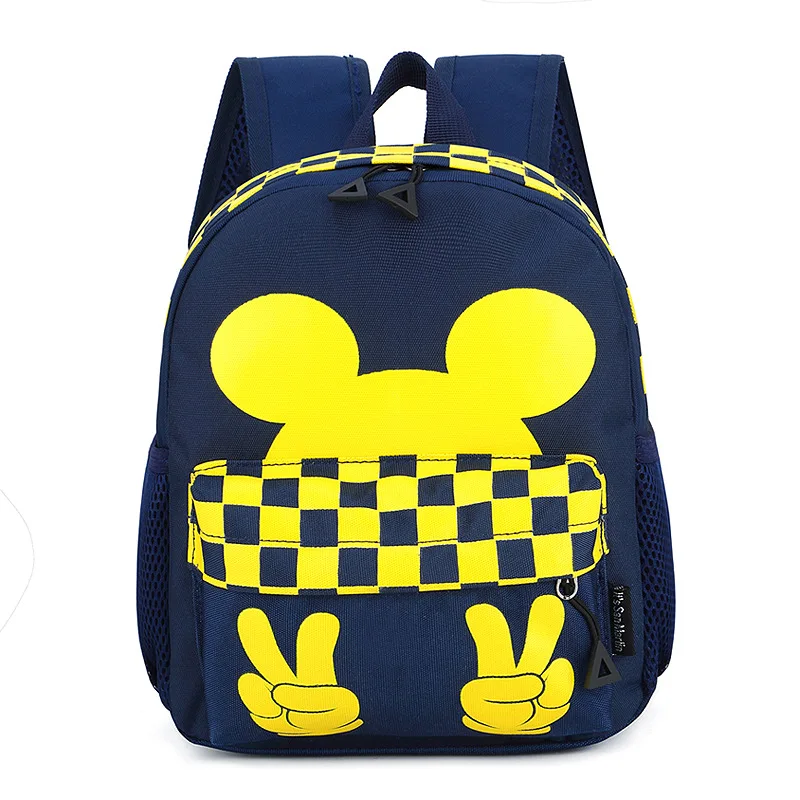 Disney Cartoon Mickey Mouse Boys Cute Backpack Bags For Children Large Capacity Handbags Student Girls Fashion Brand Schoolbags