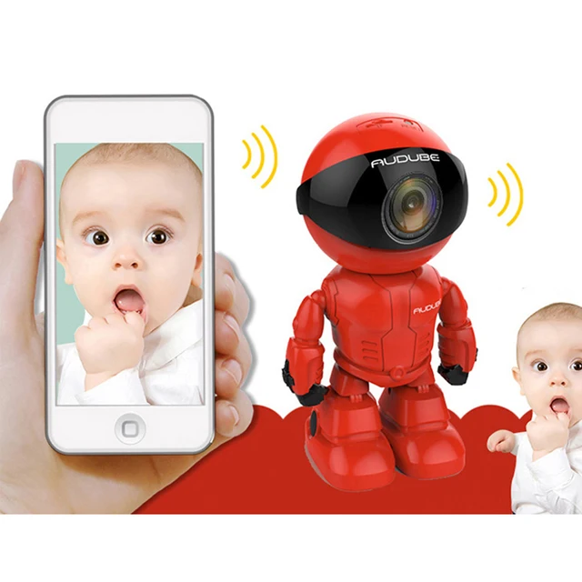 Wireless Robot WIFI 1.0MP Camera IP P2P CCTV Cam Baby Monitor Surveillance HD H.264130MP Lens IR Night Vision for Android or IOS 3