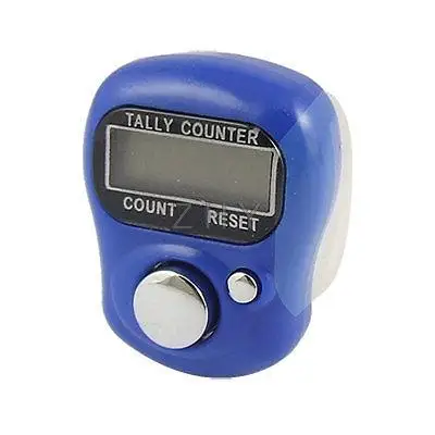 

Royal Blue Case LCD Display Resettable Finger Counter