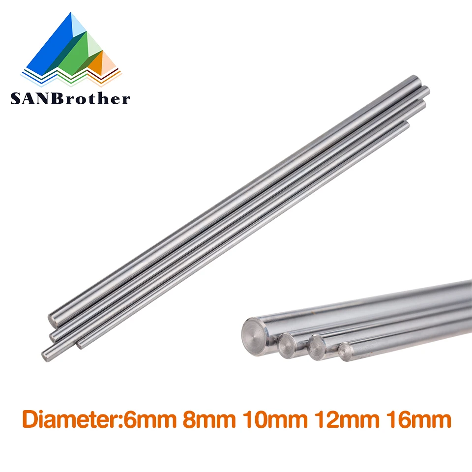 2pcs 6mm 8mm 10mm 12mm 16mm 8 400mm linear shaft 3d printer parts 8mm 400mm Cylinder Chrome Plated Liner Rods axis 2pcs focusable 39mm collimated glass lens for 808nm 980nm ir laser diode with 16mm diameter laser lens