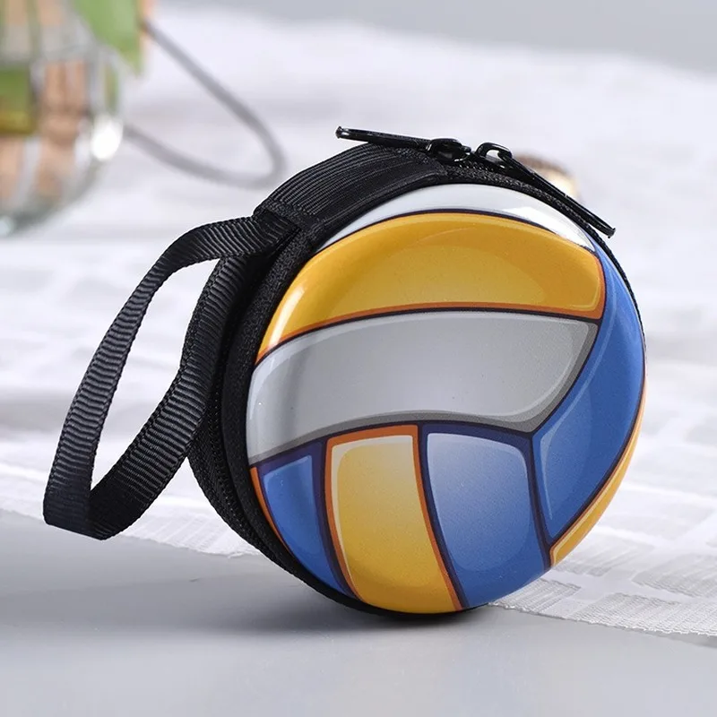 1Pcs Cartoon Crative Basketball Football Volleyball Change Savings Toys Portable Round Box for Children Best Gifts - Цвет: 2