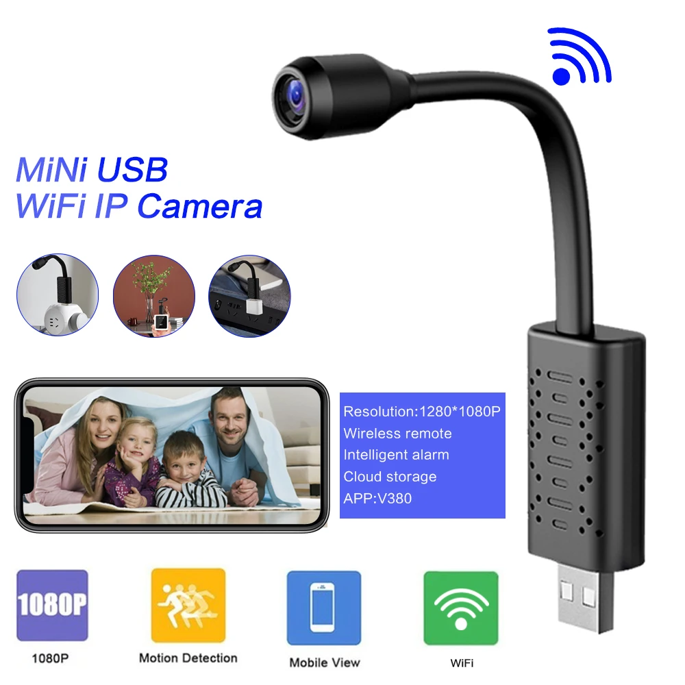 Умная мини камера видеонаблюдения U21 HD с поддержкой Wi Fi и USB|Компактные видеокамеры| |