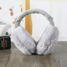 Наушники плюшевые теплые складные сплошной цвет подарок для зимы для женщин Леди Спорт на открытом воздухе SER88