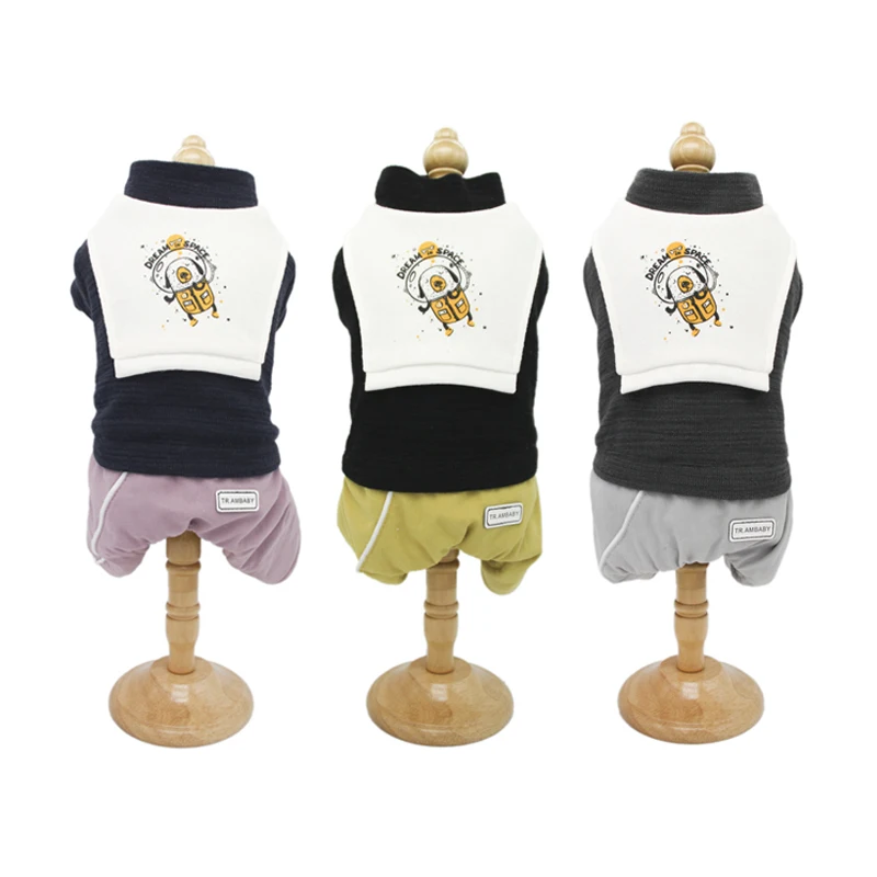 Ambaby Autumn Winter Pet Product 4-Legged Warm Dog Coat Jacket Outfits Dog Clothe For Small Medium Large Size Dog Cat Pets