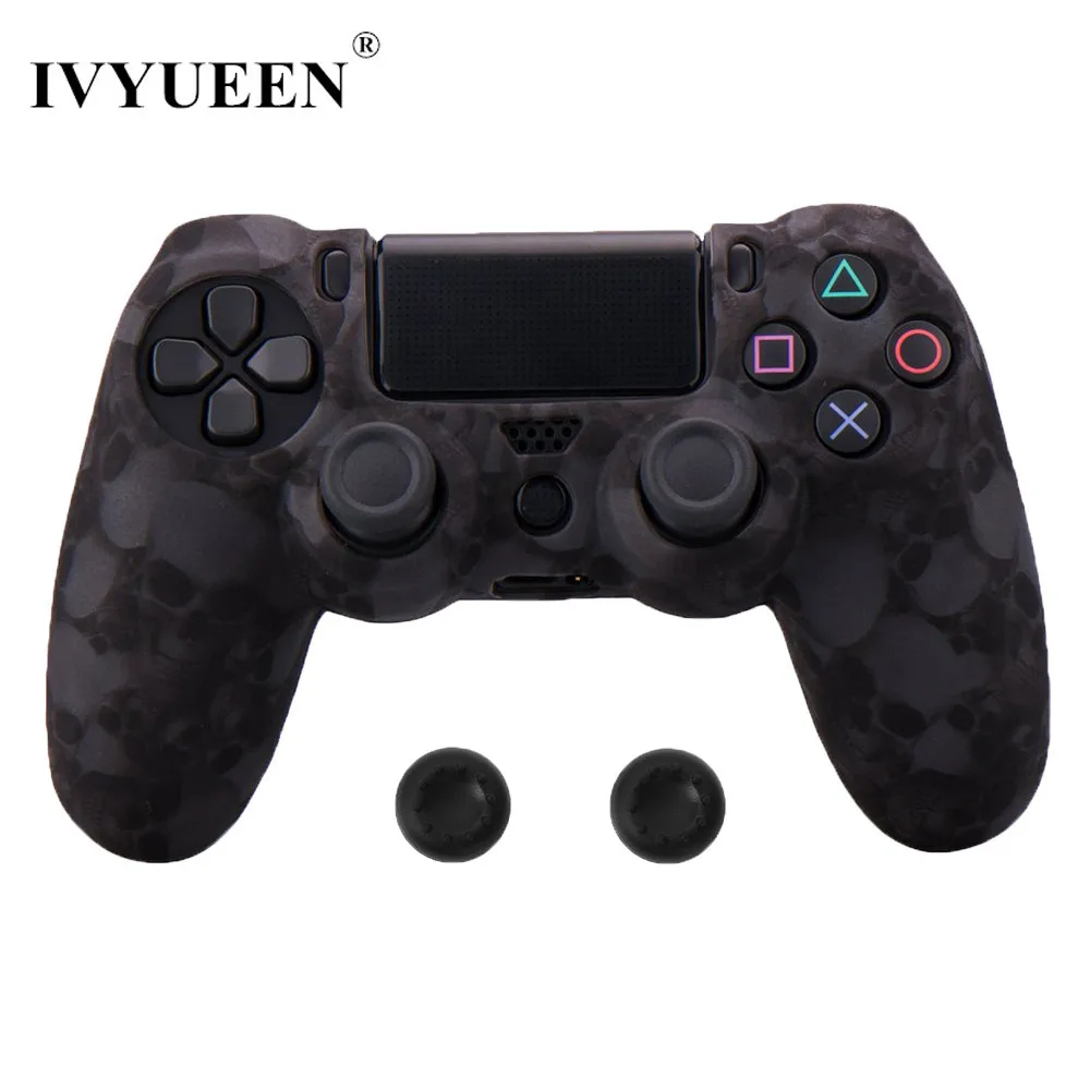 IVYUEEN 10 шт. силиконовый защитный чехол для sony playstation 4 PS4 DS4 Pro тонкий беспроводной контроллер Крышка Аксессуары для игр