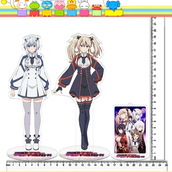 

Anime The Misfit of Demon King Academy Acrylic Stand Model Toys Action Figure Action Table Plate Decor Stationery Set