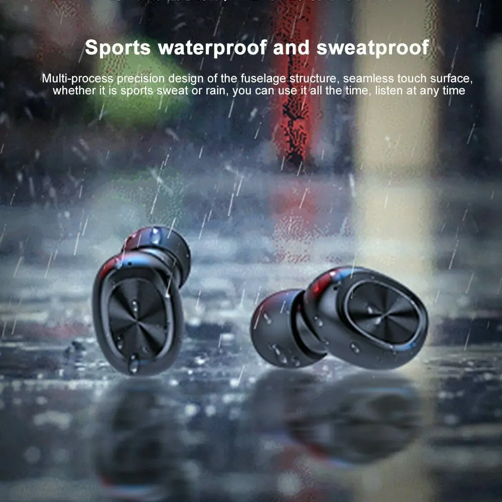 B5 Wireless Bluetooth Headphones 5 0 Touch Control TWS Waterproof Headphones 6D Hifi Music Stereo Headphones For iPhone Samsung