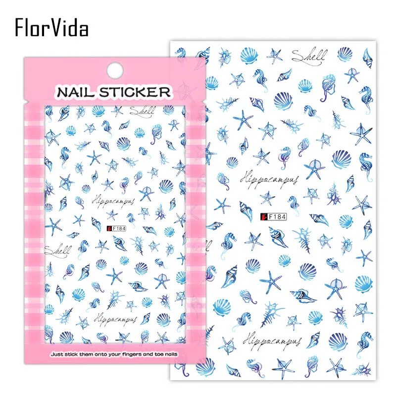 FlorVida F159-188 клей для ногтей наклейки с клеем на ногти Одри Хепберн милый дизайн для маникюра красоты ногтей - Цвет: F184