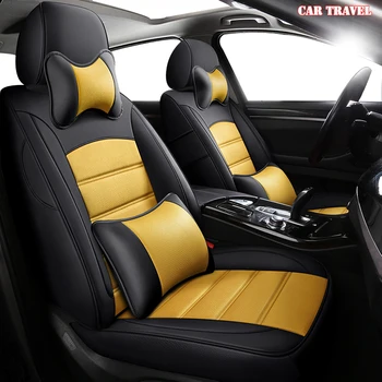 

CARTRAVEL Custom leather car seat cove For renault logan LAGUNA captur kadjar fluence laguna scenic KOLEOS megane-cc cover