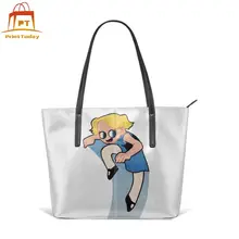 Powerpuff/сумка для девочек с пузырьками, сумки с короткими ручками, свадебная кожаная сумка с принтом, большие трендовые женские сумки для подростков