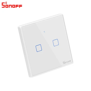 

SONOFF Smart Remote Control T2 1/2/3 Gang TX Series 433Mhz RF Wifi Light Switch Smart Home Supplies UK Standard Remote Control