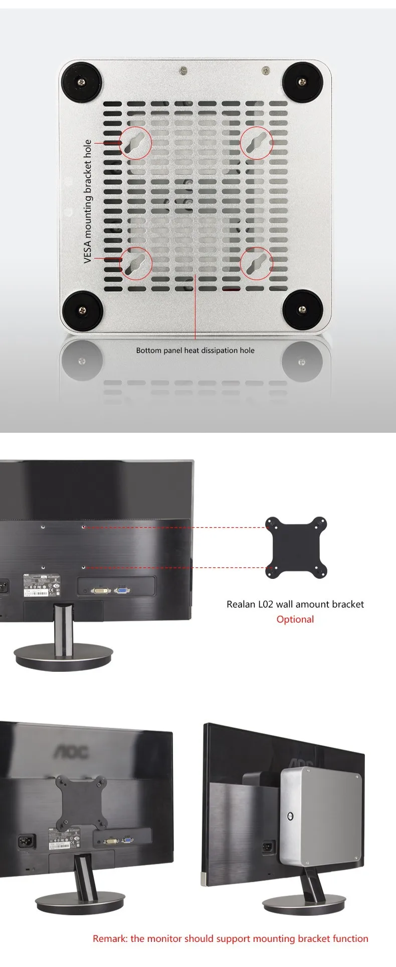 Cheap Small Industrial Aluminum Thin Client Mini Itx Computer PC Case