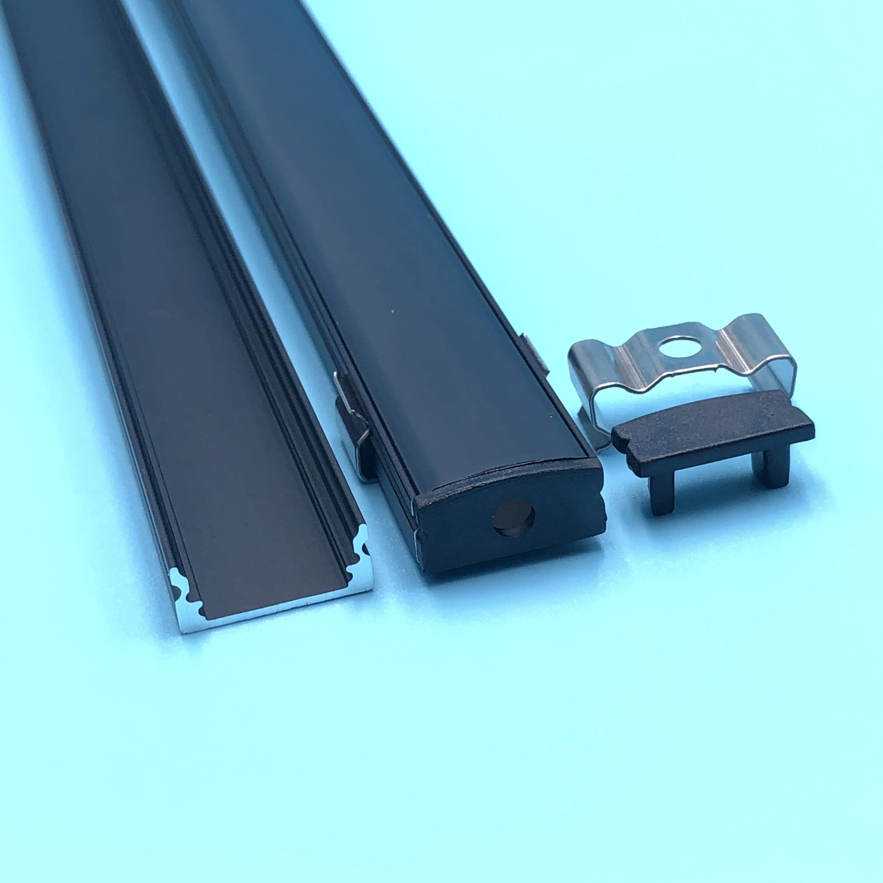 US $468.00 Free Shipping 2Mpcs 200mLot Aluminum LED Profile without Flange Using for Strip with MilkyampClear Cover End Caps