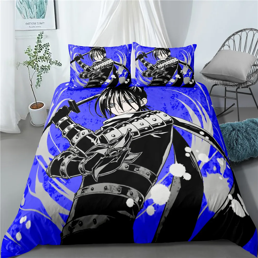 

Cartoon cartoon character 3D digital printing quilt cover bedding animation pillowcase quilt cover three-piece quilt cover
