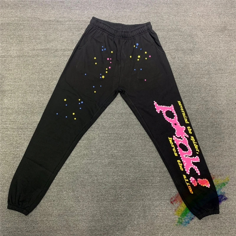 パフプリントスパイダーウェブメンズパンツ女性1 1最高品質の生地スパイダーパンツjoggers巾着パンツ カジュアル パンツ Aliexpress