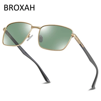 

Retro Mens Polarized Sunglasses 2020 Driving Sun Glasses for Men Metal Sunglasses Square Shades UV400 Gafas De Sol Hombre