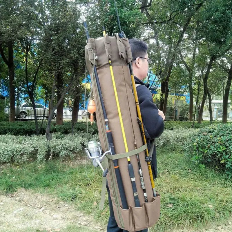 Рыболовные портативные многофункциональные нейлоновые рыболовные сумки Сумка для удочки чехол для рыболовных снастей сумка для хранения