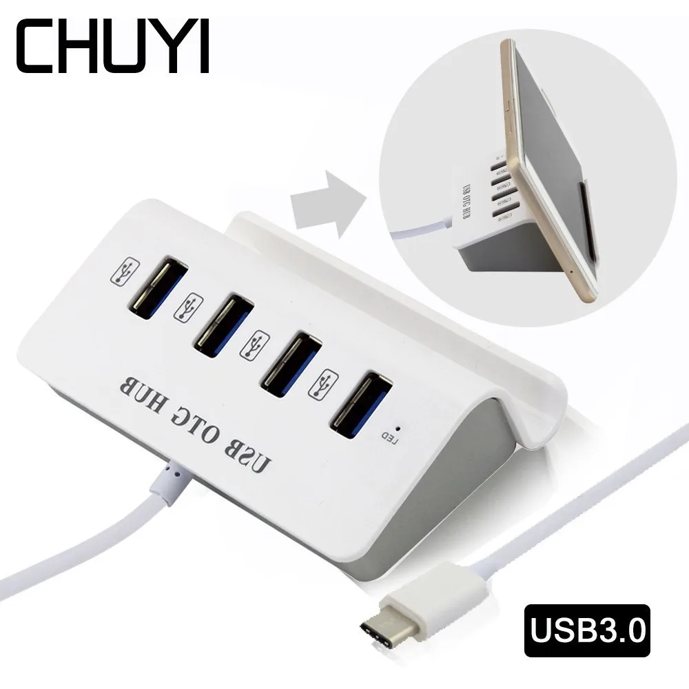 Чуи usb хаб 3 0 4 Порты и разъёмы держатель телефона USB3.0 высокоскоростной