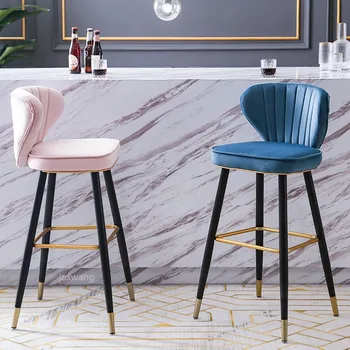 

Modern Bar Chair Stool Bar Chairs Family Dining Chair Room High Chairs Nordic Minimalist Bar Stool Personality Casual Furniture