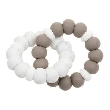 

Food Grade Silicone Beads Baby Teether Bracelet Teeth Tooth Sensory Chewing Toy GXMB