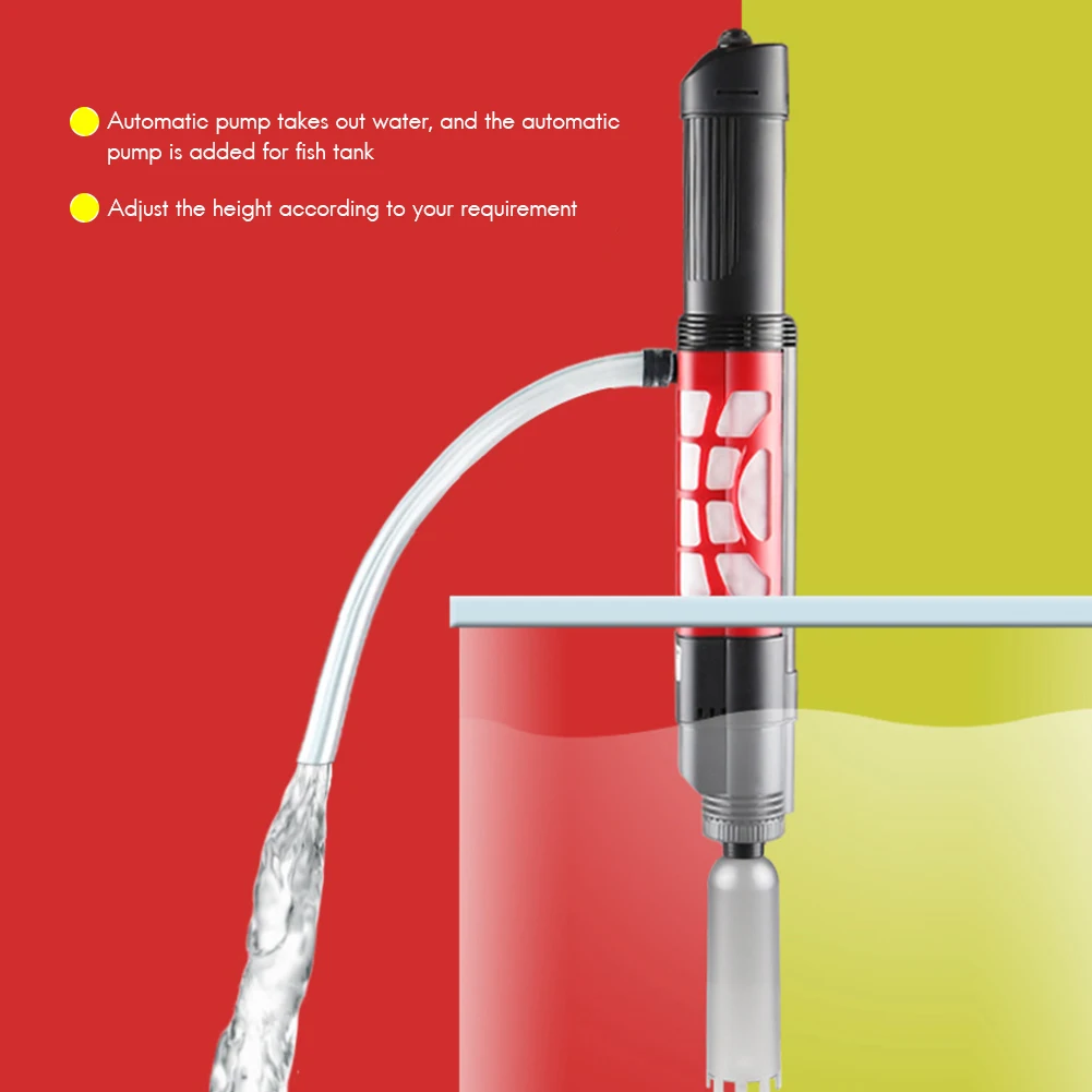 Aquarium Chargeable Automatic Water Changer Gravel Cleaner Electric Sand Suction Pump Tool Fish Feces Siphon Vacuum 1 Aquarium Chargeable Automatic Water Changer Gravel Cleaner Electric Sand Suction Pump Tool Fish Feces Siphon Vacuum 4