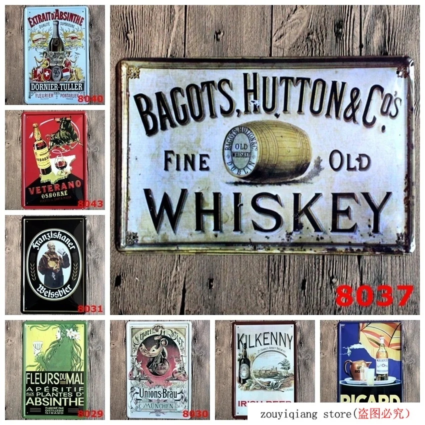 Металлический жестяной знак для виски украшение дома и бара паба металлический