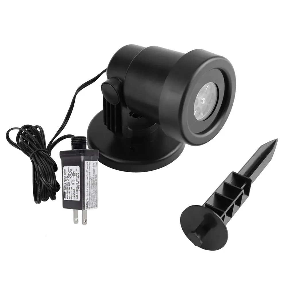 

ICOCO 4W 4 LED Projector 5 Types Spotlight Lamp for Christmas Halloween Decor Outdoor Party for US Wholesale Hot Sale for Party