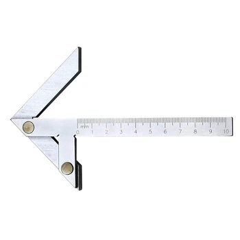 

Center Ruler Stainless Steel Goniometer Center Marker Widely Used in Metal Processing, Cylindrical Centering, Angle Marking, Mar