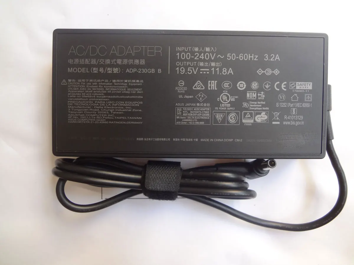 

OEM 19.5V 11.8A 230W ADP-230GB B 6.0mm AC Adapter For ASUS ROG Zephyrus M15 GU502LV-AZ057T Gaming Laptop Genuine Puryuan Charger