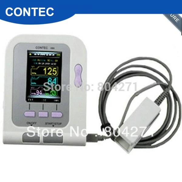 CE FDA CONTEC08A цифровой монитор артериального давления+ манжета для взрослых+ зонд SpO2 для взрослых
