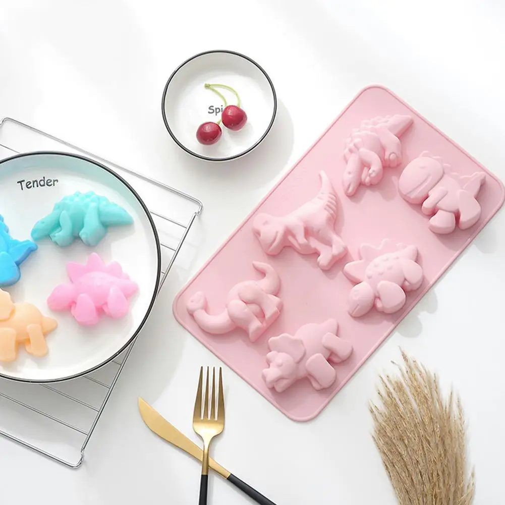 

1PC Different Dinosaur Shape Silicone Mold fondant Mold Cake Decorating Tools DIY 3D Sugarcraft Chocolate Moulds Wedding Decor