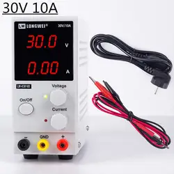 30V 10A DC Питание светодиодный Дисплей Регулируемый регулятор переключения DC Питание K3010D ремонт ноутбуков паяльная 110 v-220 v лаборатории H