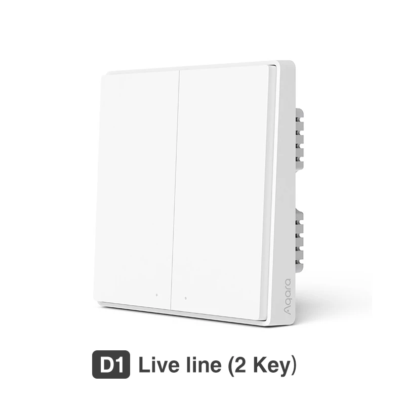 Aqara D1 Smart Switch Wireless Switch Single Fire Wire ZigBee Wireless Wall Switch Smart Home Light Control For Mihome App 