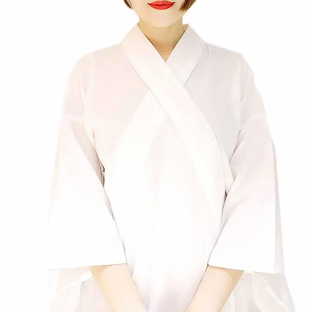 Женское японское традиционное кимоно, нижнее белье Yukata Nagajuban, хлопковое длинное белое нижнее белье Naga Juban, одежда для дома