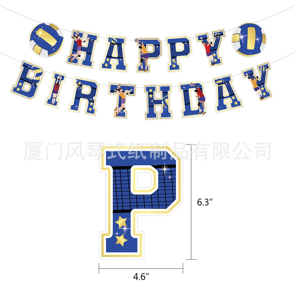 Seyal Lot De 100 Guirlandes De Volleyball Pour Fête Sur Le Thème Du