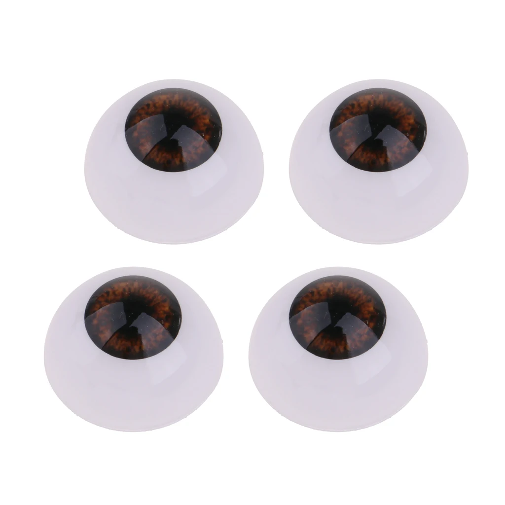 Baby Doll Dark Brown Iris Eye 20mm Acrylic Eyeballs for Reborn Girl Boy Doll Bear Mask Toy Halloween Props