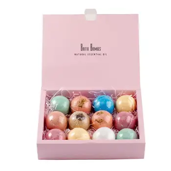 

12pcs 60g Handmade Natural Bath Ball Body Scrub Shower Bomb Body Cleaner Skin Care Sea Salt Essential Oil Bath Ball Salt