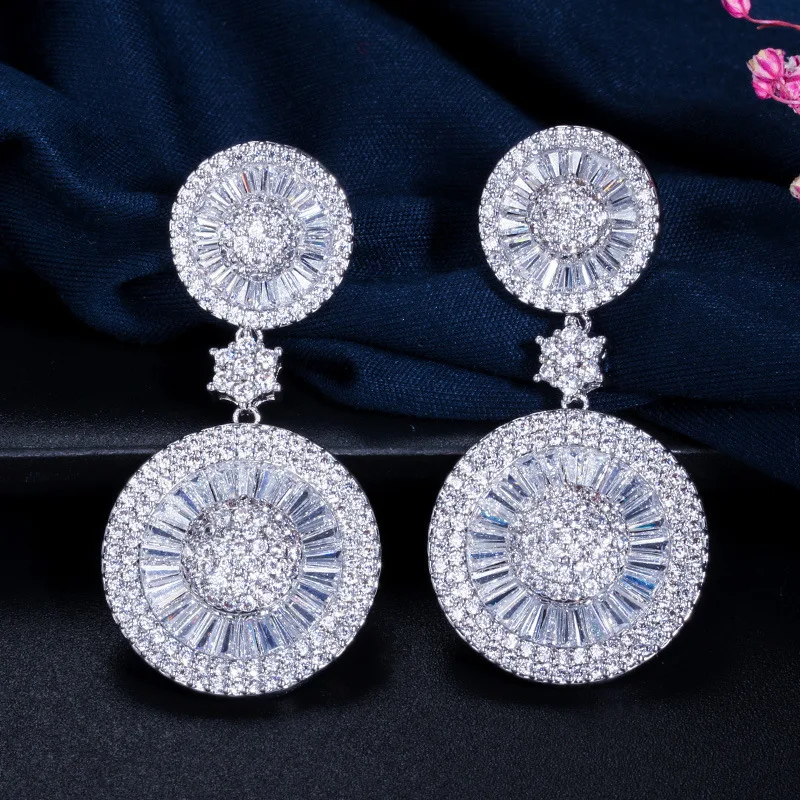 

Luxury round earings earrings for women earrings pendientes mujer moda 2019 oorbellen earings brincos earring fashion jewelry