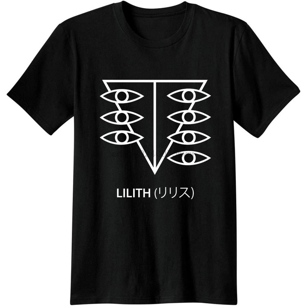 Мужские футболки Neon Genesis Evongelion Lilith II унисекс хлопковые onime Mongo ongel Seele Logo Foshion Cosuol |