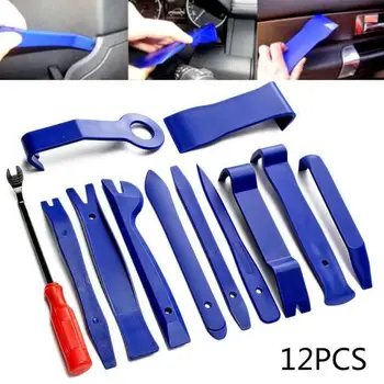 

12 Car Radio Audio Stereo Door Trim Dash Panel Install Removal Open Pry Tool Kit Automobile Repair Tools 12pcs/Set