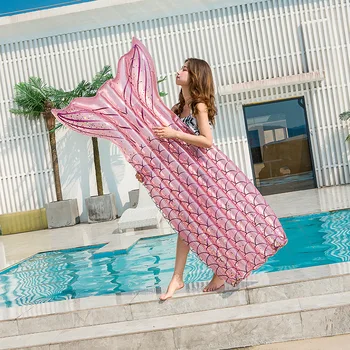 

Giant Mermaid Inflatable Swimming Ring Pool Lounge Adult Pool Float Mattres Life Buoy Raft Swimming Water Pool Toys