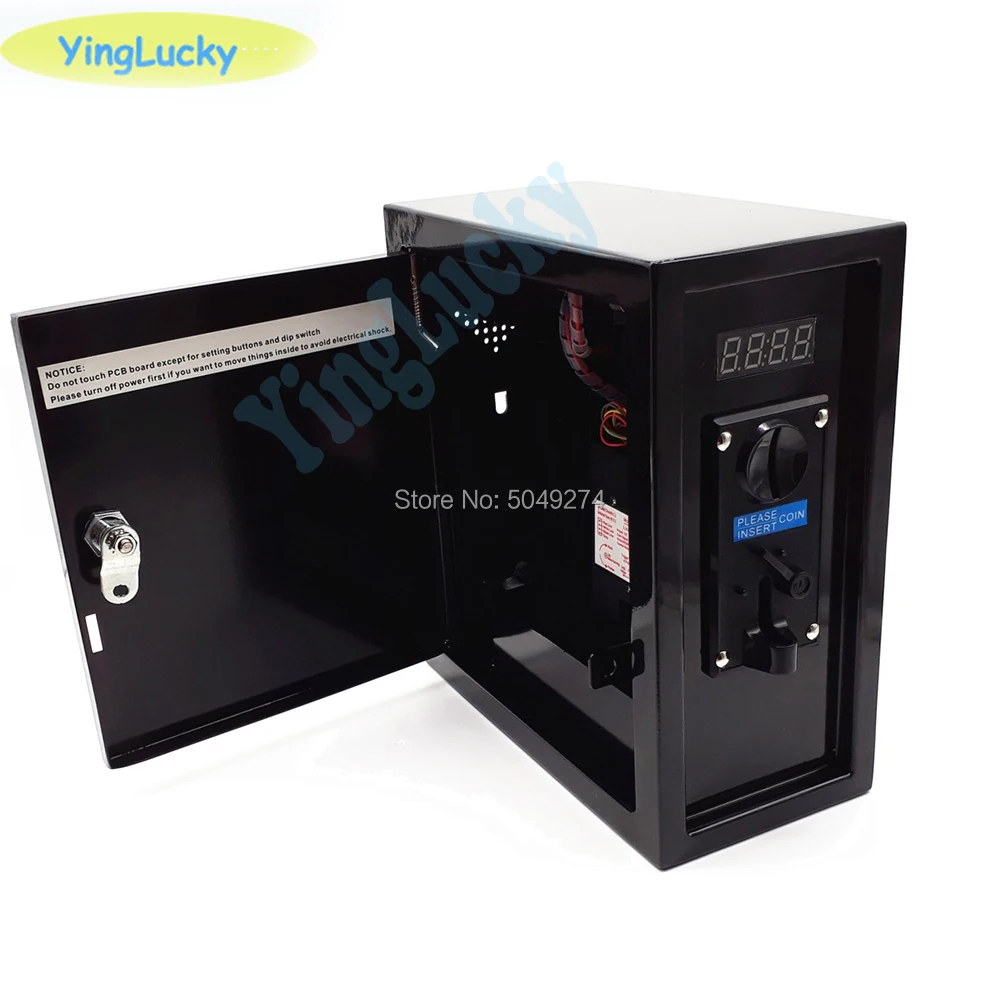 아케이드 코인 수신기 코인 작동 타이머 컨트롤 박스, 푸시 버튼이 있는 멀티 코인 액셉터 전원 공급 장치 - AliExpress