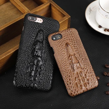 

Simple Business Men Crocodile skin pattern Phone Cover Case For Iphone X 11 pro Xs Max Xr 10 8 7 Plus Luxury hard Coque Fundas