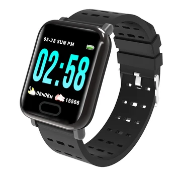 

A6 IP67 Wristband Real Time Heart Rate Blood Pressure IP67 Waterproof Sleep Condition Smart Watch 1.3" Screen Wristband