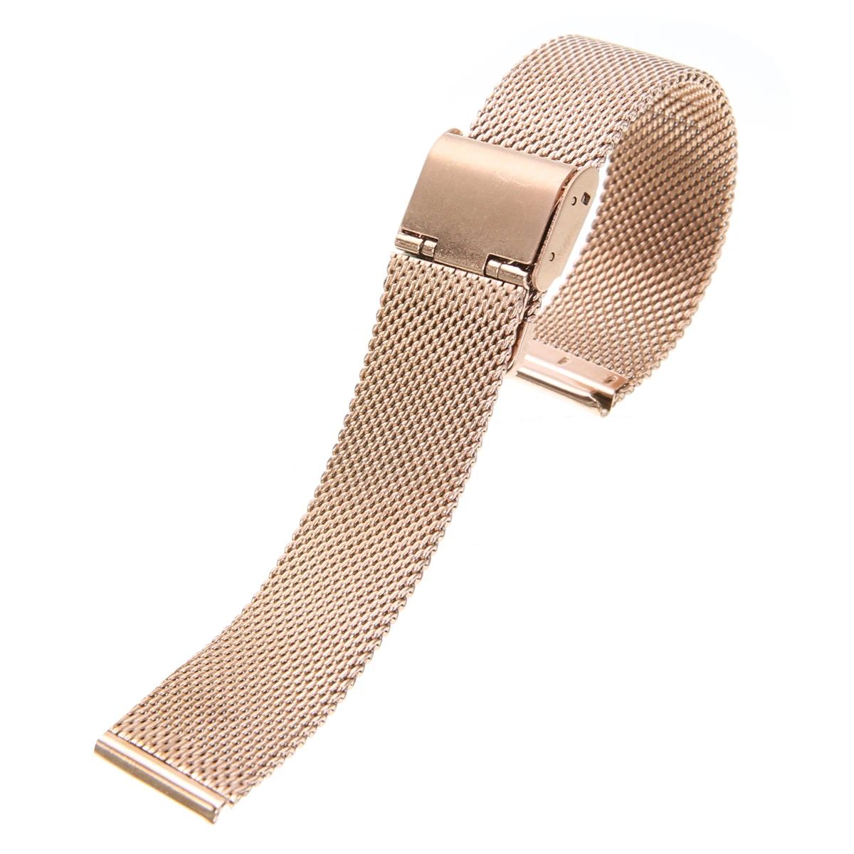 12mm/14mm/16mm/18mm/20mm/22mm/24mm Stainless Steel Watch Strap Straight End Bracelet Mesh Buckle Watch Band 4 Colors Shellhard